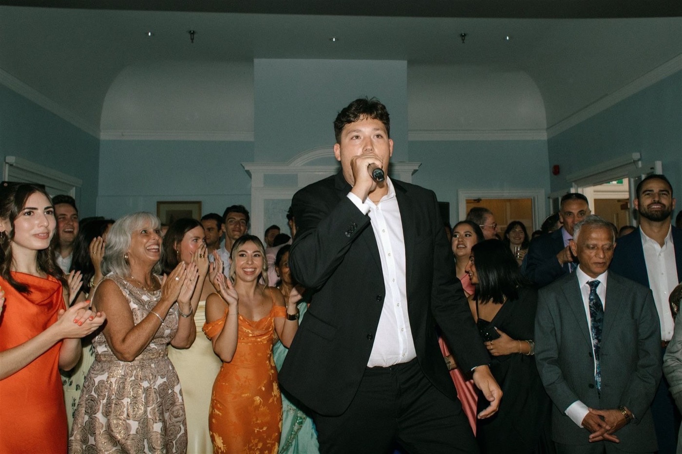 MC Bloom hosting a wedding